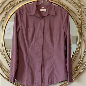 Loft long sleeve button down shirt